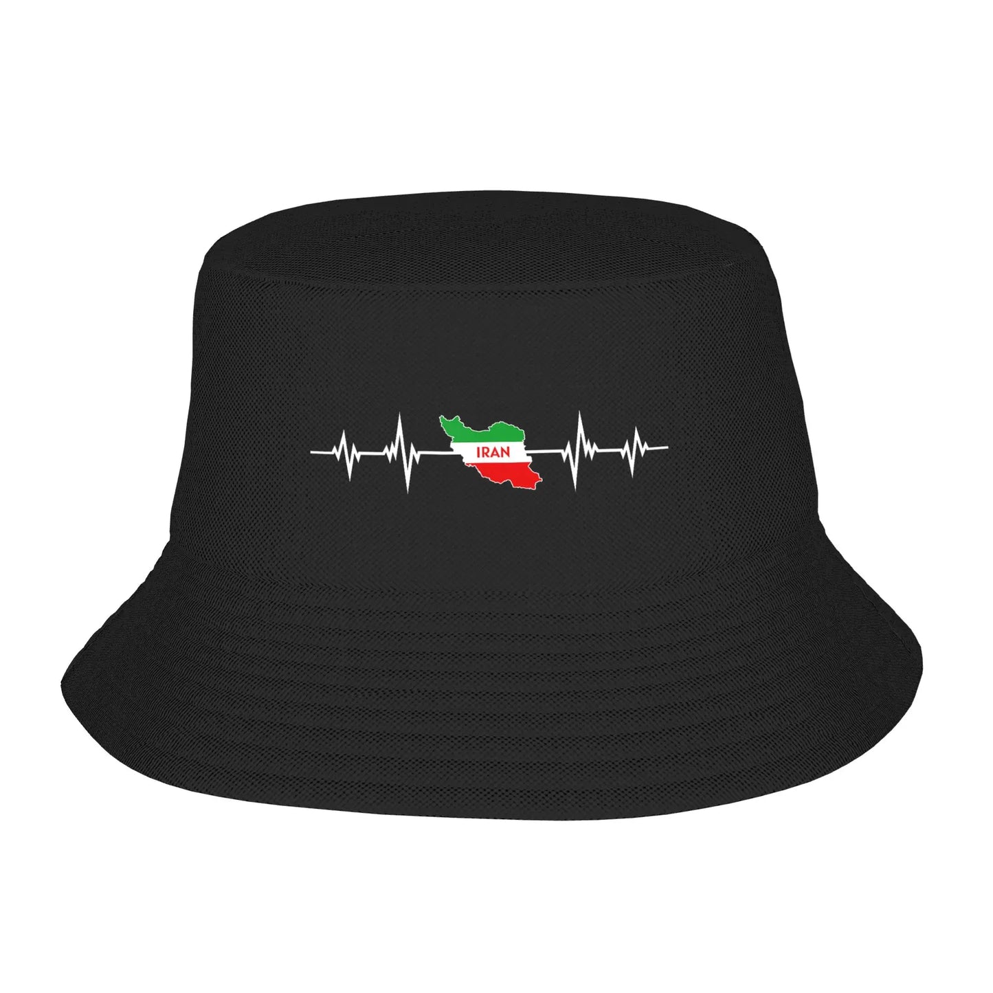 Iran Flag With A Golden Lion Bucket Hat