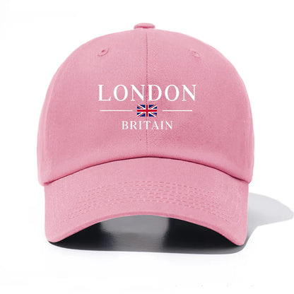 London Print Baseball Cap For Adults