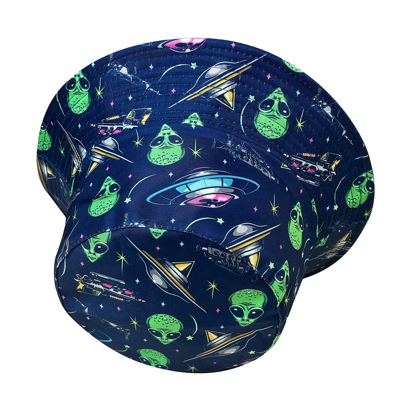 New Cartoon Alien Pattern Fisherman Hat, Stylish Bucket Hat