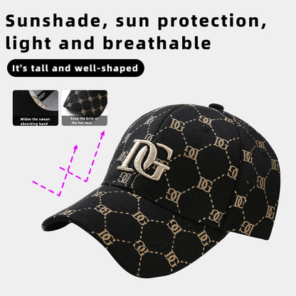 The New Korean Version of the Printed Letter Embroidered Cap Men's