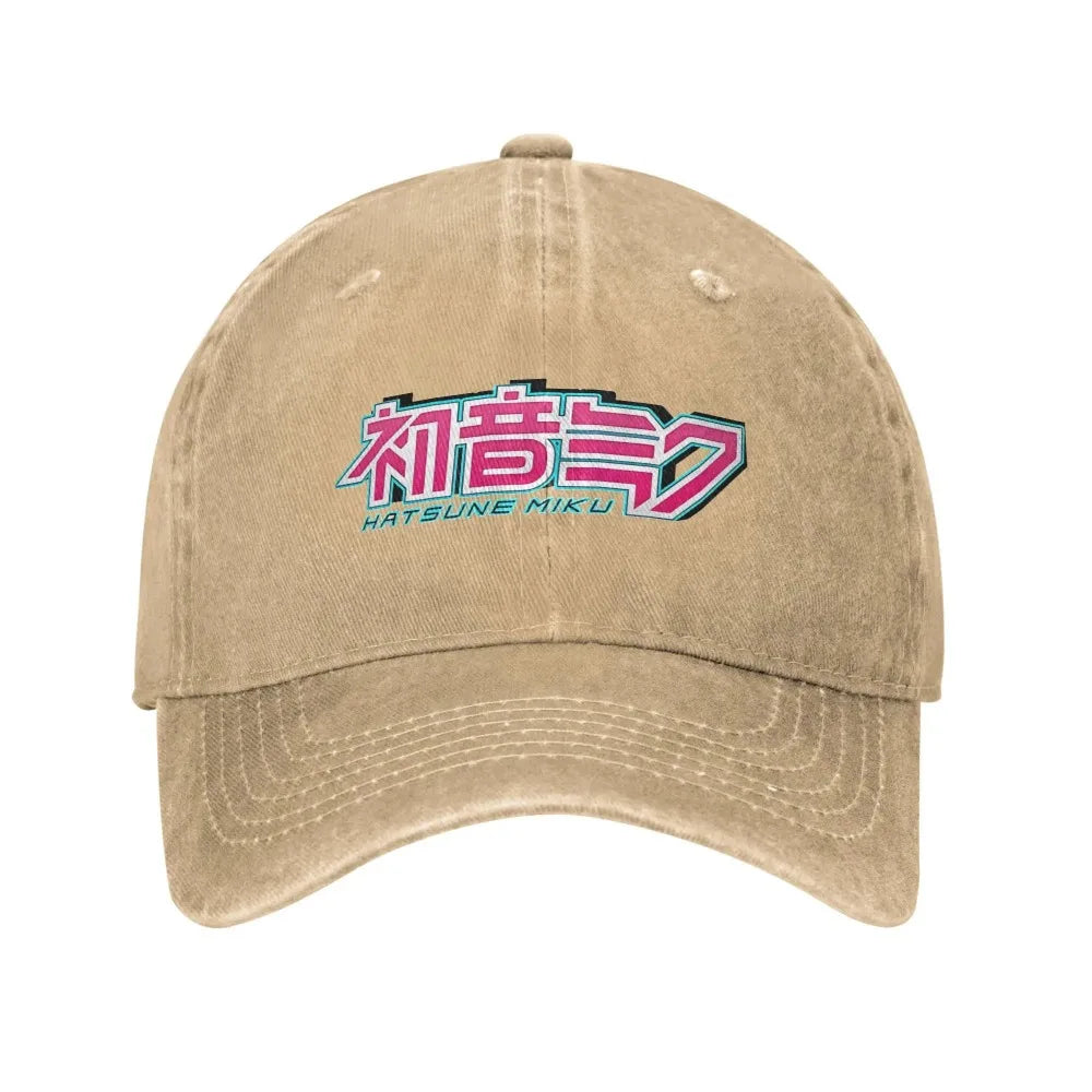Hatsune Miku logo Headwear Baseball Cap Men Women