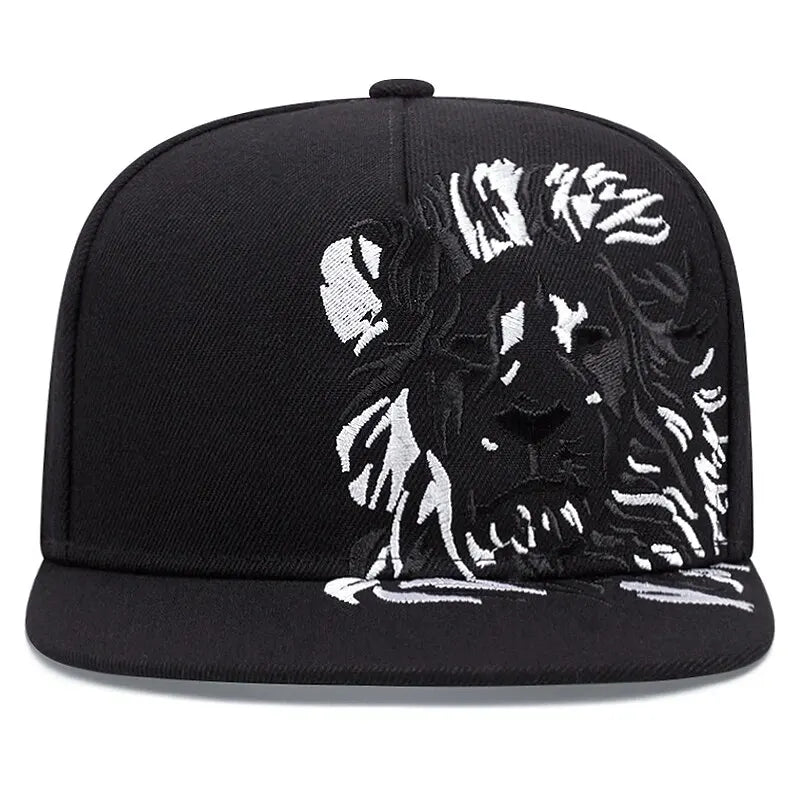 New Men Women Lion Embroidered Baseball