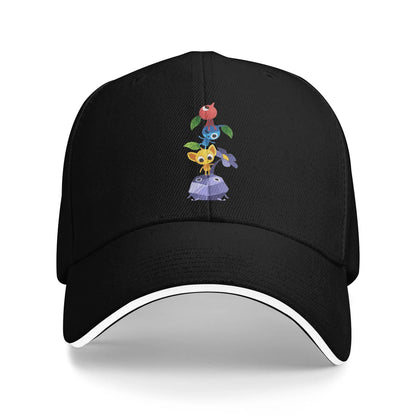 Pikmin Running Baseball Caps
