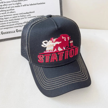 American Retro Baseball Cap Mesh Breathable UPF50+