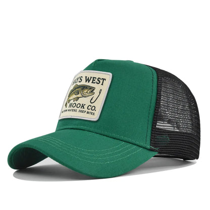 High Quality Fishing Embroidery Baseball Cap