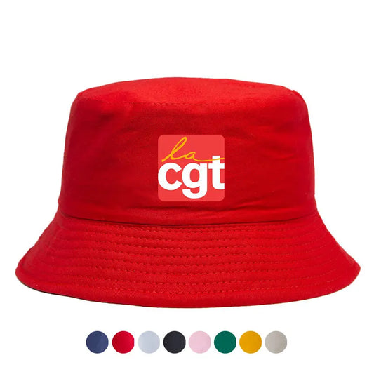 France CGT Reversible Bucket Hats Girl Boy Cotton Summer Hat Men Women