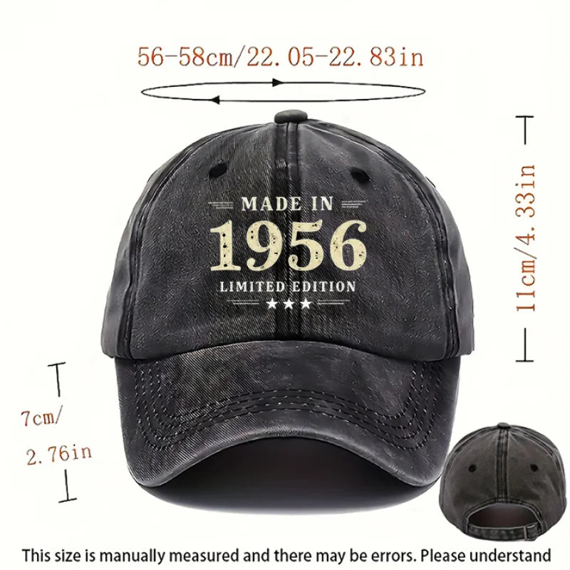 A Vintage-Style 1956 Printed Hat Baseball Cap