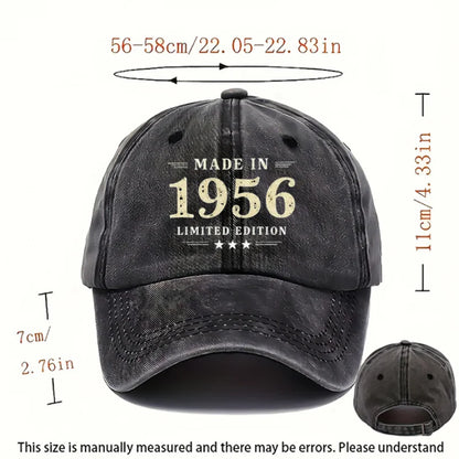 A Vintage-Style 1956 Printed Hat Baseball Cap