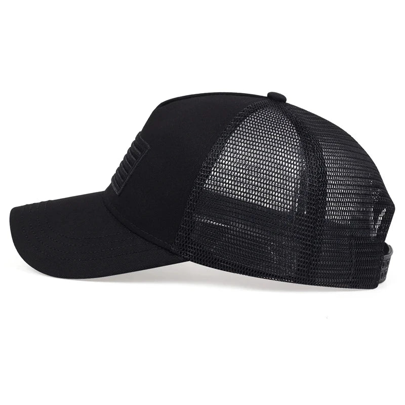 Flag Mesh Baseball Cap Summer Breathable Hat