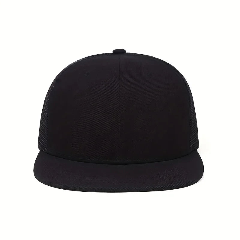Unisex Solid Color Splicing Hip-Hop Hats Spring Autumn Adjustable Snapback Caps