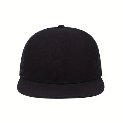 Unisex Solid Color Splicing Hip-Hop Hats Spring Autumn Adjustable Snapback Caps