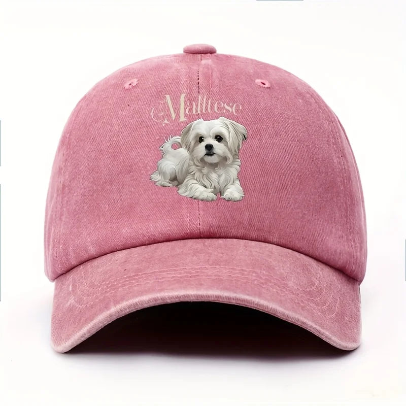 Women's Maltese Dog Baseball Cap