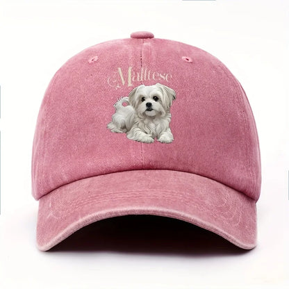 Women's Maltese Dog Baseball Cap