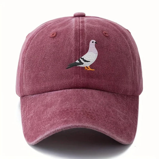 Pigeon Print Baseball Cap For Both Men And Women