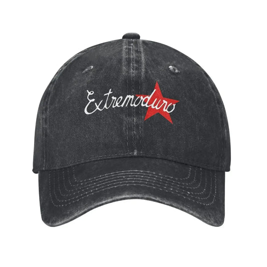 Extremoduro, Red Star Design Demin Cap Baseball Cap