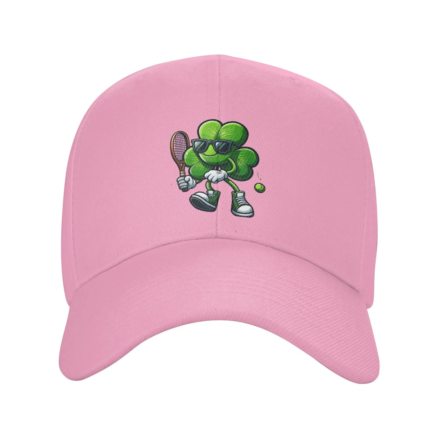 Tennis Player St Patricks Day Shamrock Clover Irish Prid Sun Baseball Cap