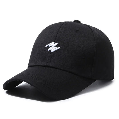 3D Embroidered "MN" Simple Korean Design Baseball Cap For Men Women