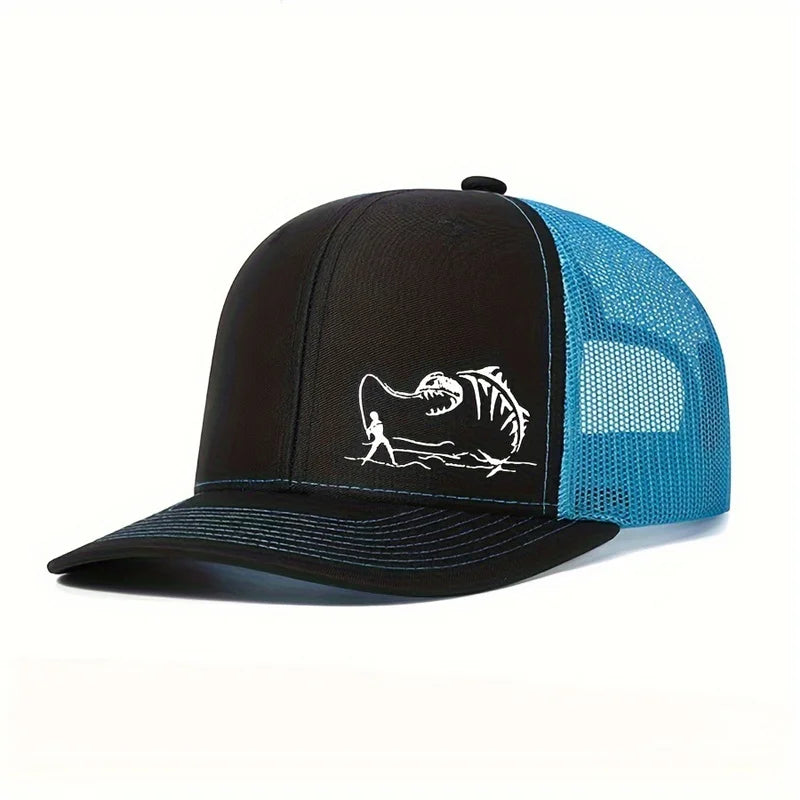 OutdoorSports Hip hop Hat Fisherman Printed Net Hat