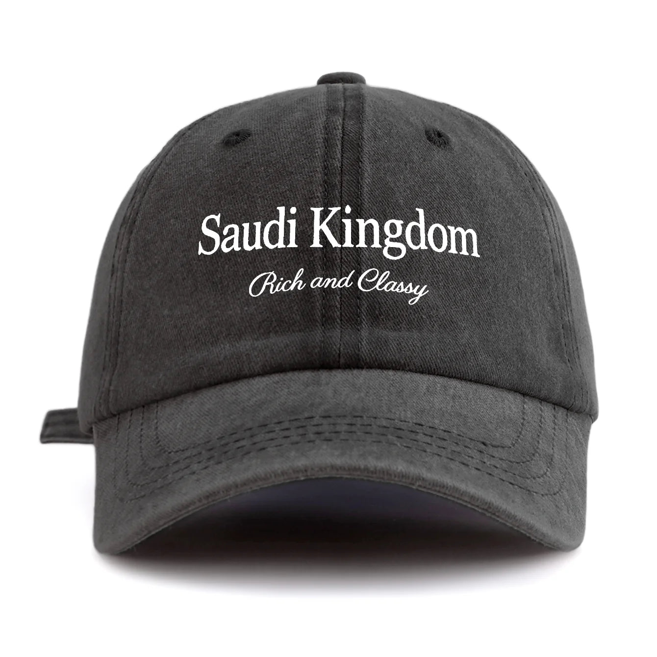 Saudi Kingdom Print Washed Baseball Cap
