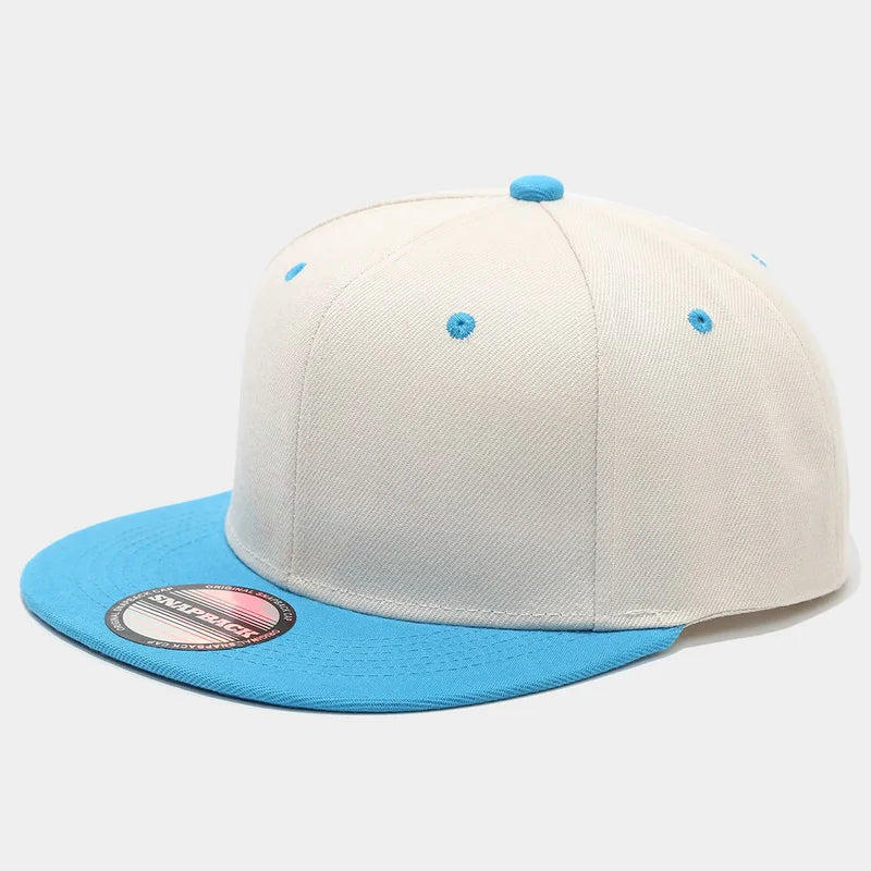 Two-Color Block Hip-Hop Cap Snapback Cap For Men And Women