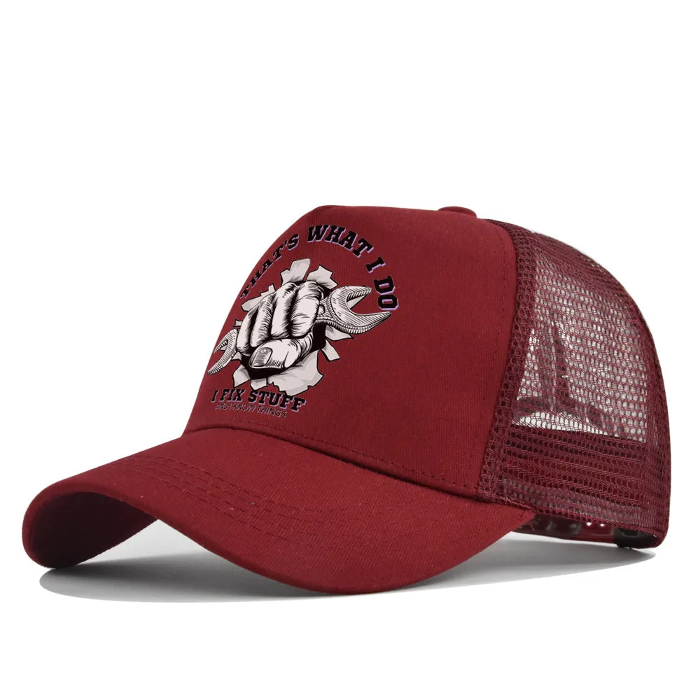 New Fashion Spring Summer Printed Mesh Breathable Baseball Cap