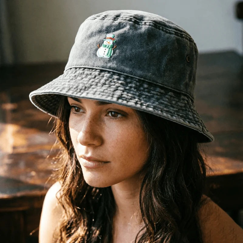 Vintage Minimalist Washed Bucket Hat
