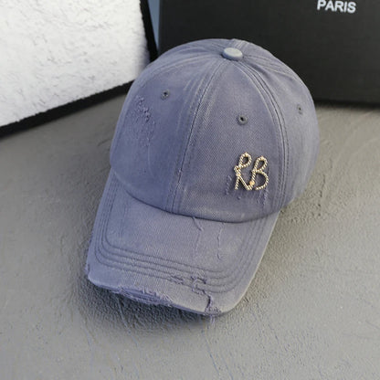 Baseball Cap Design American Youth Personalized Water Washed Punched Fashion