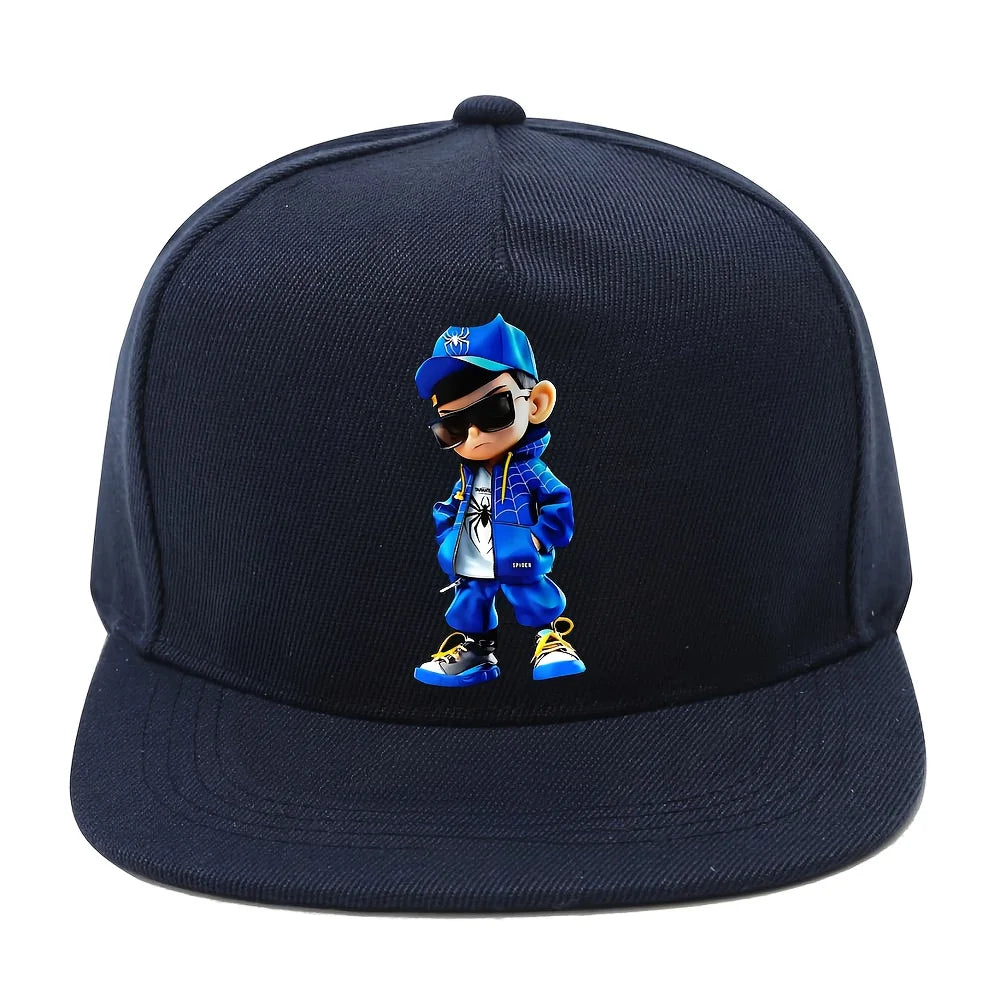 Cool Spider Pattern Printed Baseball Cap