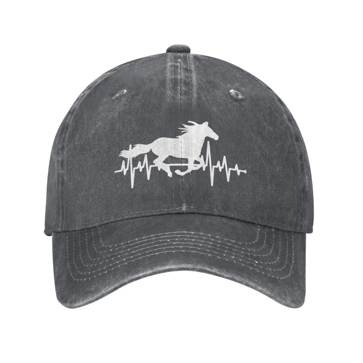 Women’s Horse Heartbeat Hat Baseball Cap For Dad And Mom