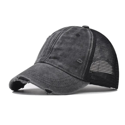 Baseball Cap Made Old Ripped Light Board Caps Men Women