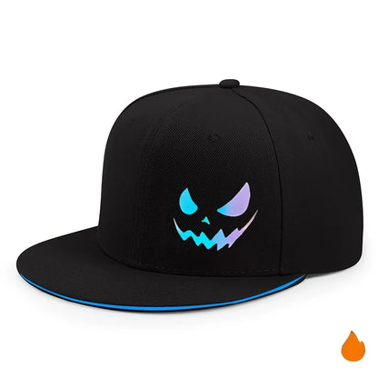 Unisex Personality Ghost Expression Hip-hop Hats Snapback Caps Sunscreen Hat