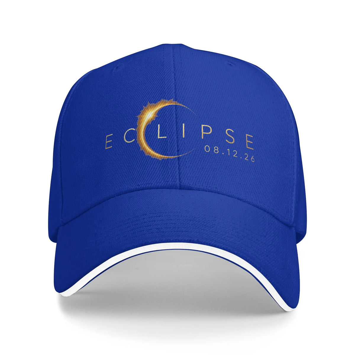 Spain Total Solar Eclipse 2026 Sandwich Baseball Caps
