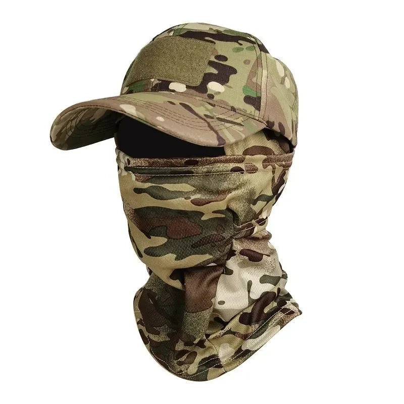 Camo Baseball Caps Camouflage Balaclava Hat Outdoor Fishing Hiking Hunting