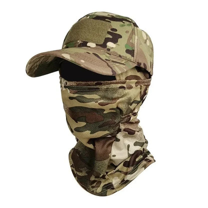 Camo Baseball Caps Camouflage Balaclava Hat Outdoor Fishing Hiking Hunting