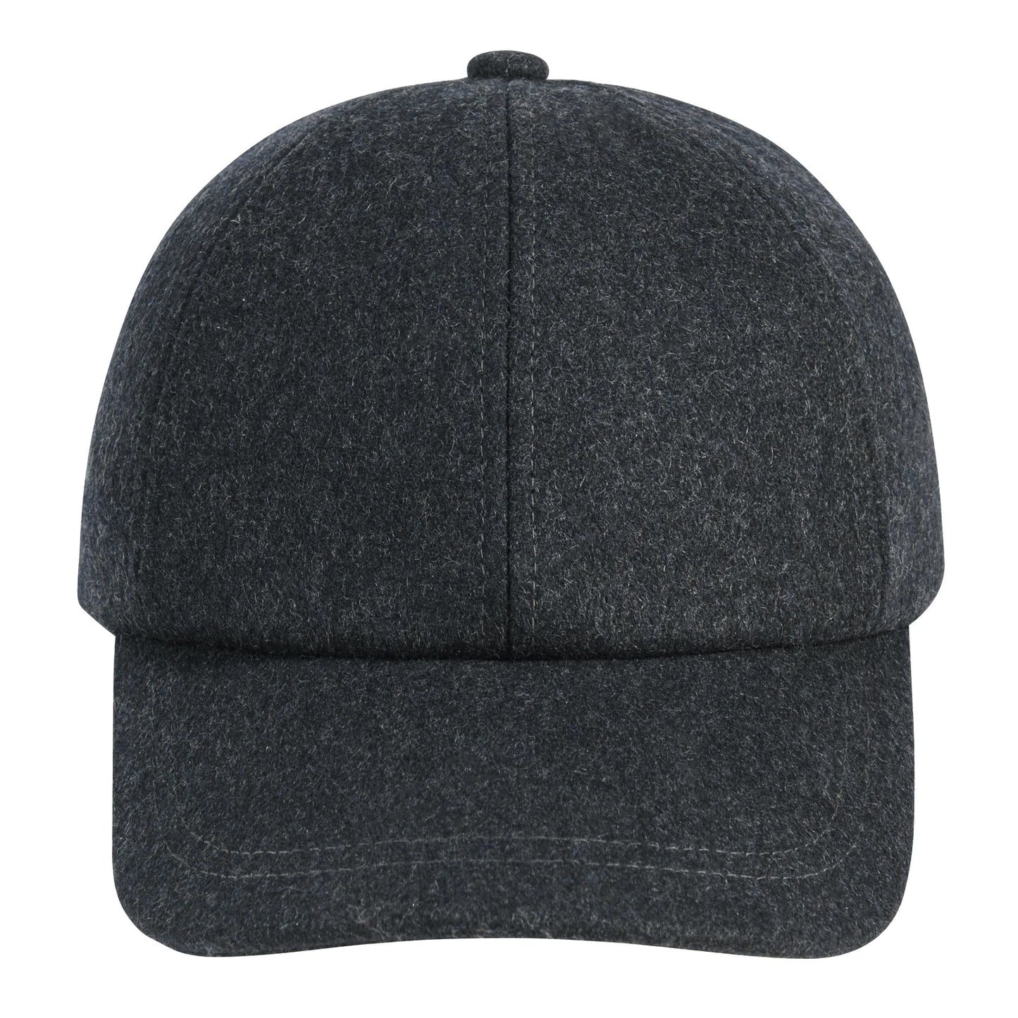 Wool Tweed Baseball Cap Casual Style Soft Unstructured Hat