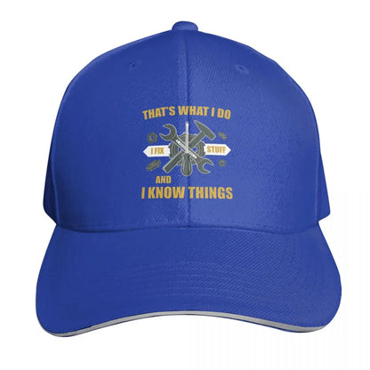 That's What I Do I Fix Stuff And I Know Things Cap Fashion Casual Baseball Caps