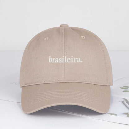 "brasileira" Embroidered Multi-color Baseball Cap