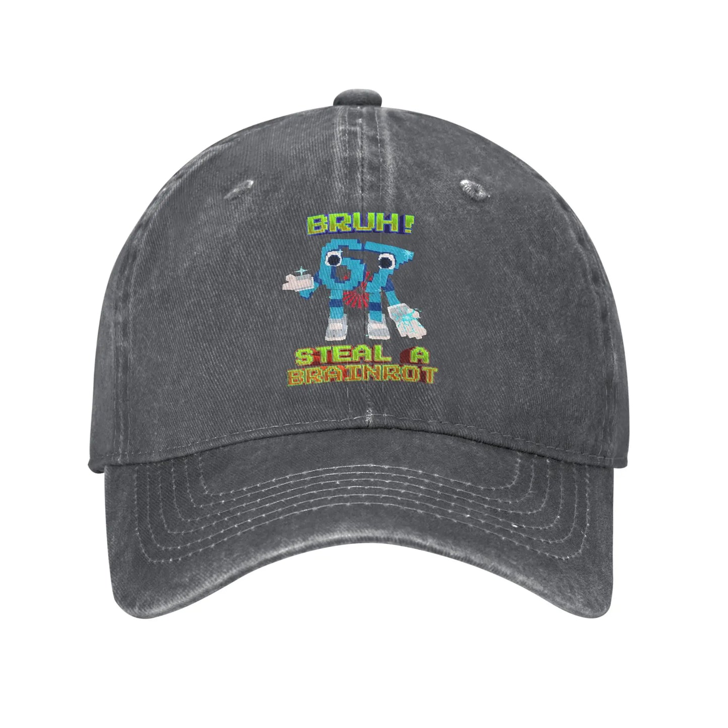 Bruh 67 Six Seven 6-7 Funny Brainrot Meme Printed Cap Baseball Cap