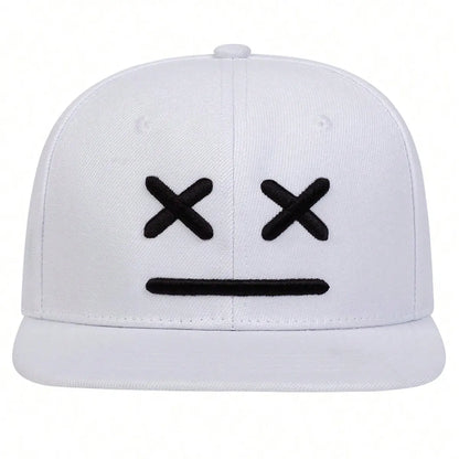 Unisex XX Smiling Face Embroidery Hip-hop Hats
