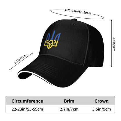 Tryzub Ukrainian Cool Ukraine Baseball Cap Stylish Hip Hop Hats Baseball Caps