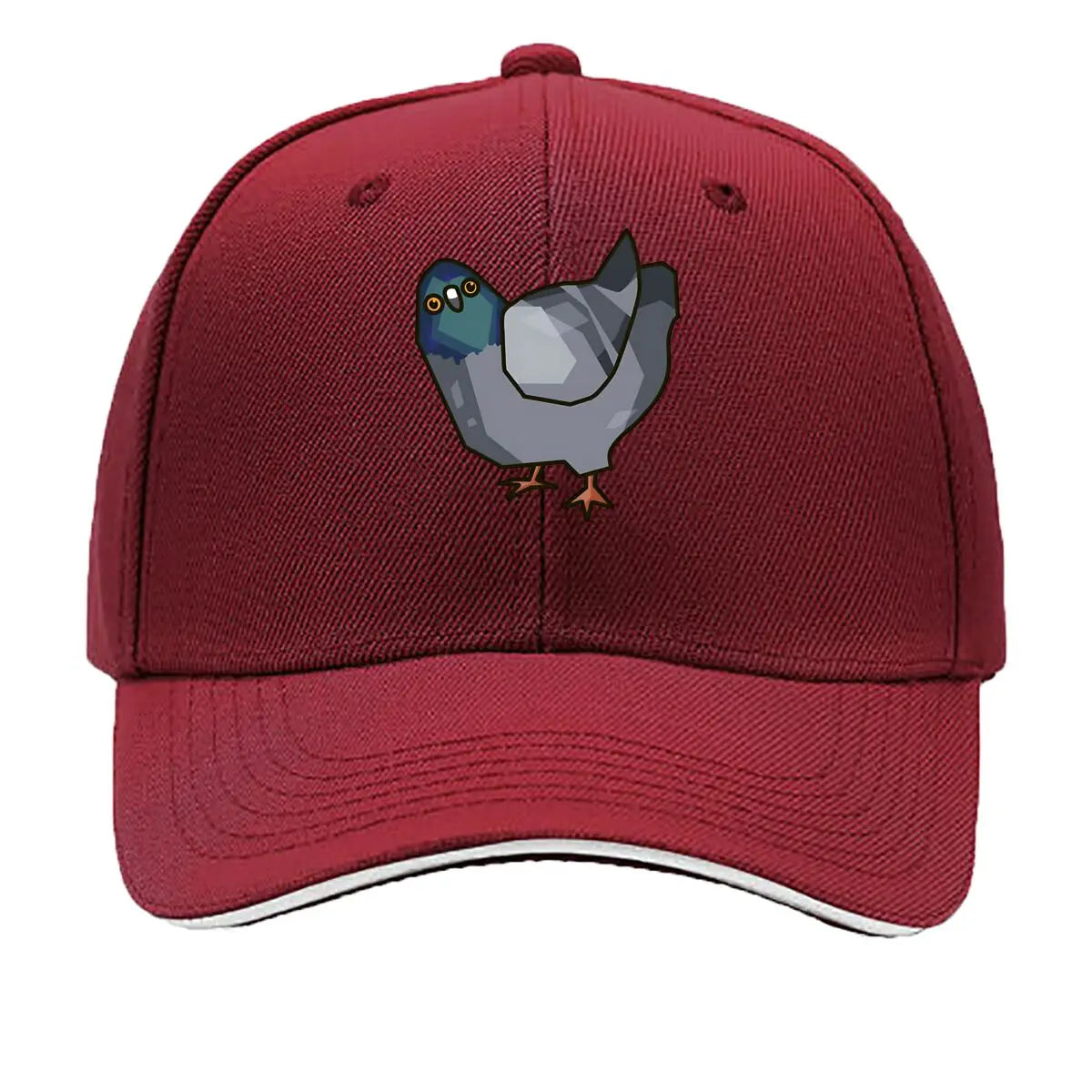 Low Poly Pigeon Quirky Character Baseball Cap