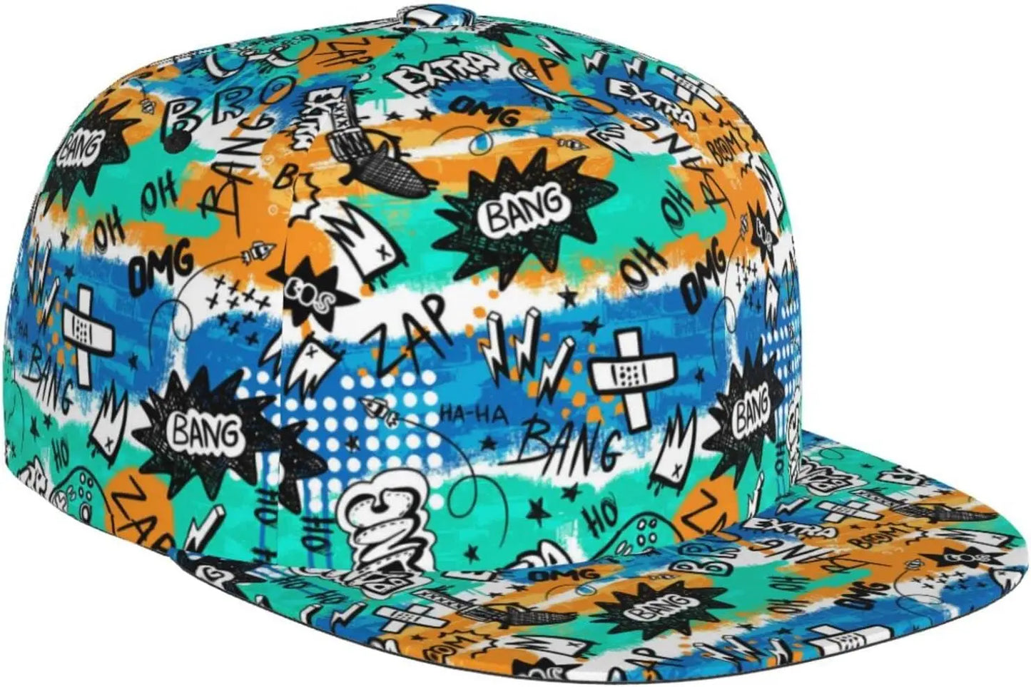Fashion Graffiti-e008 Unisex Snapback Cap, Unisex Snapback Hip Hop Hats Cool