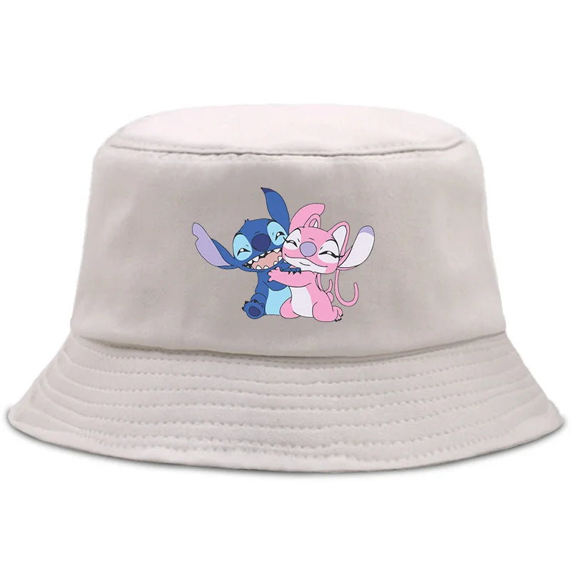 Lilo Stitch Parent-child Bucket Hat Summer Panama Bucket Cap Women Men