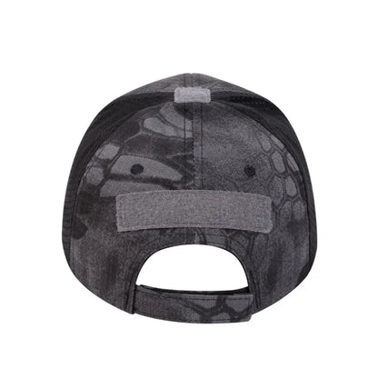 Unisex Skull Embroidered Baseball Caps Men Outdoor Breathable Mesh Tactics Mountaineering Peaked Hat
