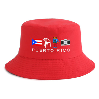 Reversible Puerto Rico Print Bucket Hat