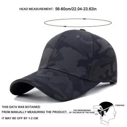 Unisex Simple Camouflage Baseball Caps Spring Autumn