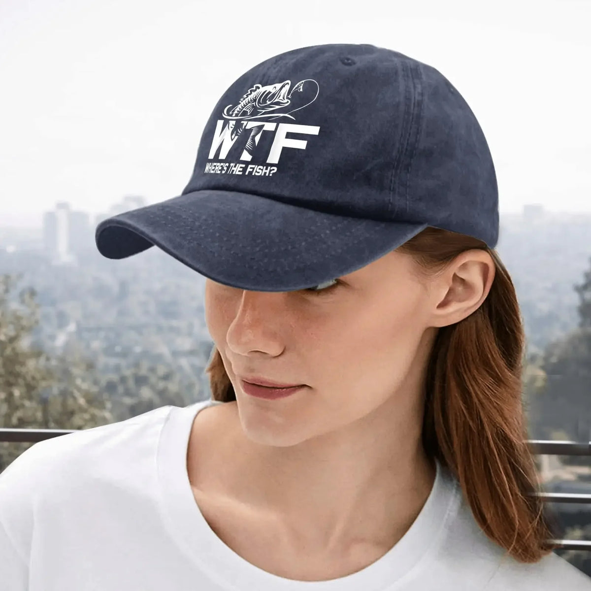 WTF Where's The Fish Baseball Cap