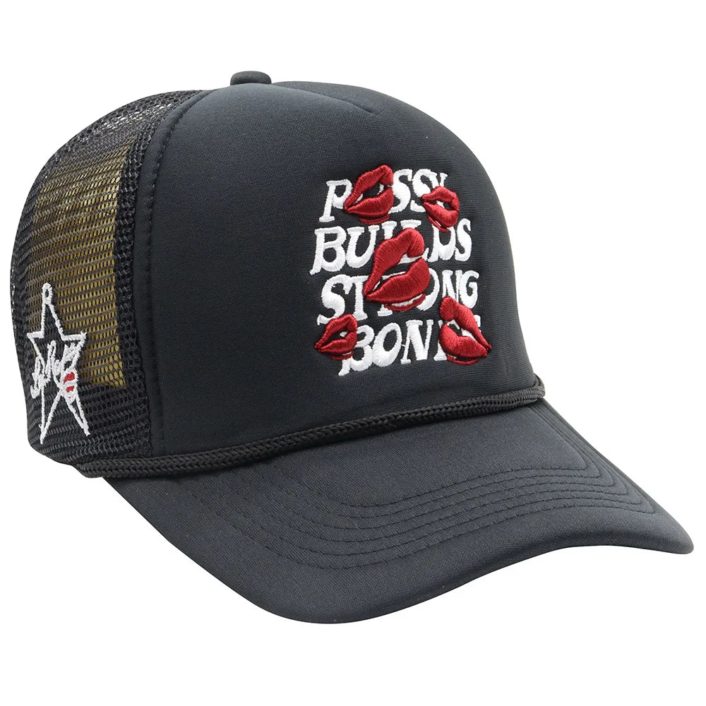 American Style Letters Lip Embroidered Baseball Hats Men Women