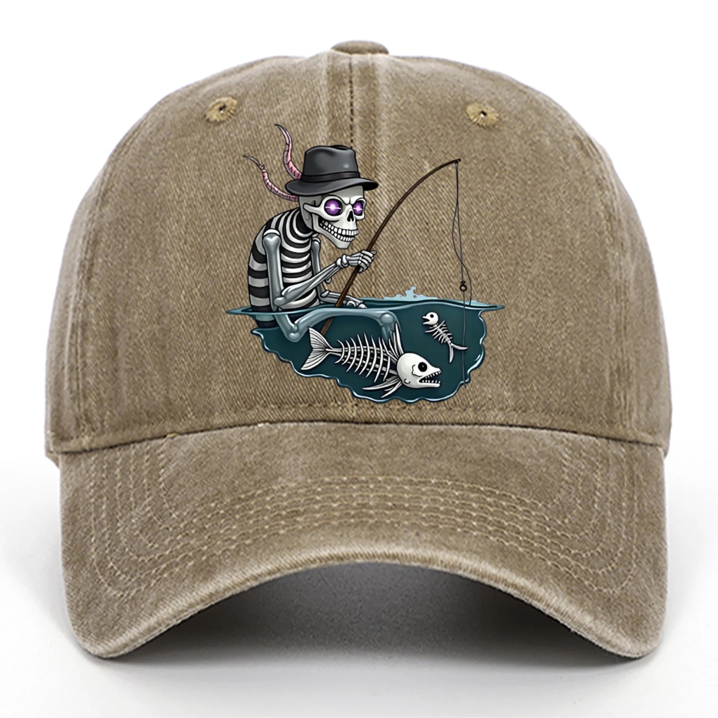 Personalized Skull Print Baseball Cap For Men And Women, Halloween Party Decoration Hat