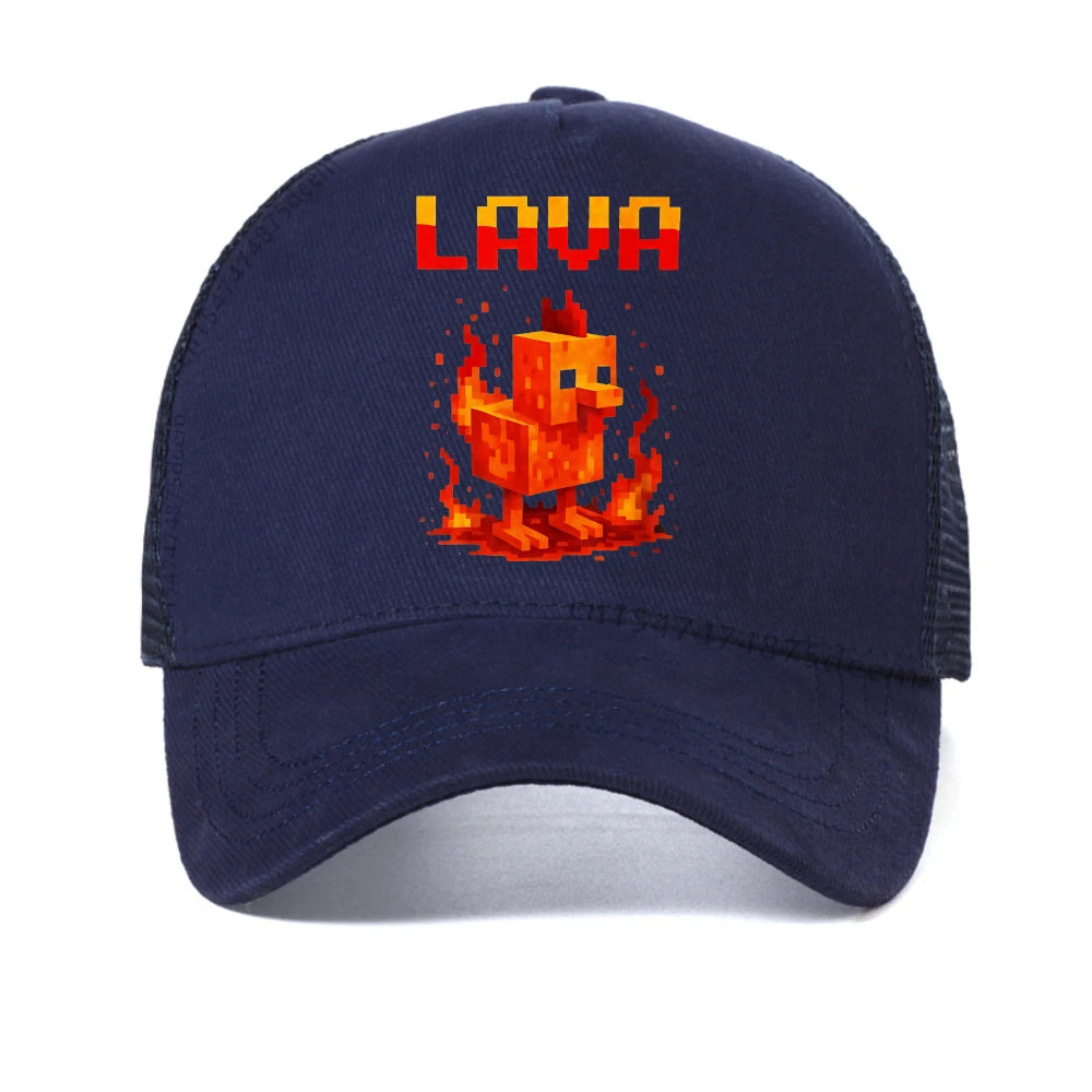 Lava Chicken Baseball Cap
